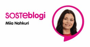 SOSTEn erityisasiantuntija Miia Nahkuri SOSTEblogin kirjoittajakuvassa.