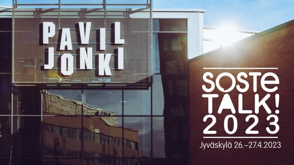 Jyväskylän paviljonki ja SOSTEtalk-logo