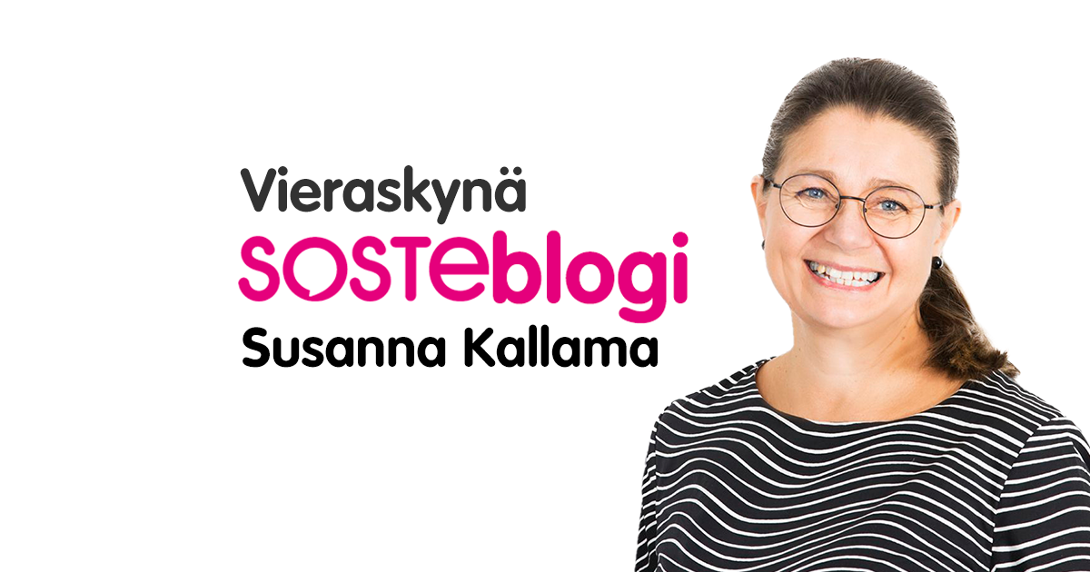 SOSTEblogin vieraskynässä Susanna Kallama.