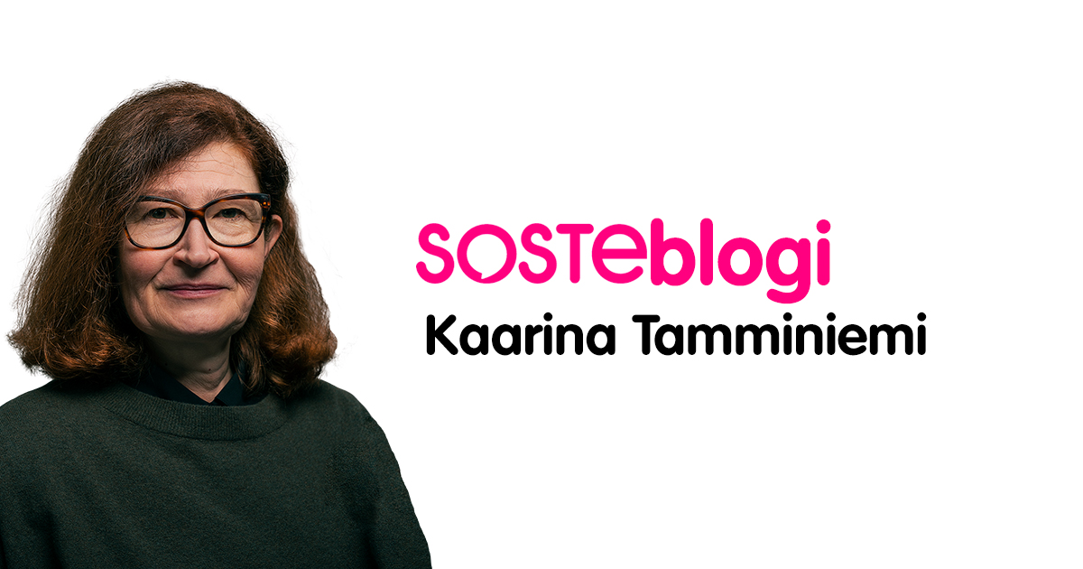SOSTEblogin kirjoittajan Kaarina Tamminiemen kuva.