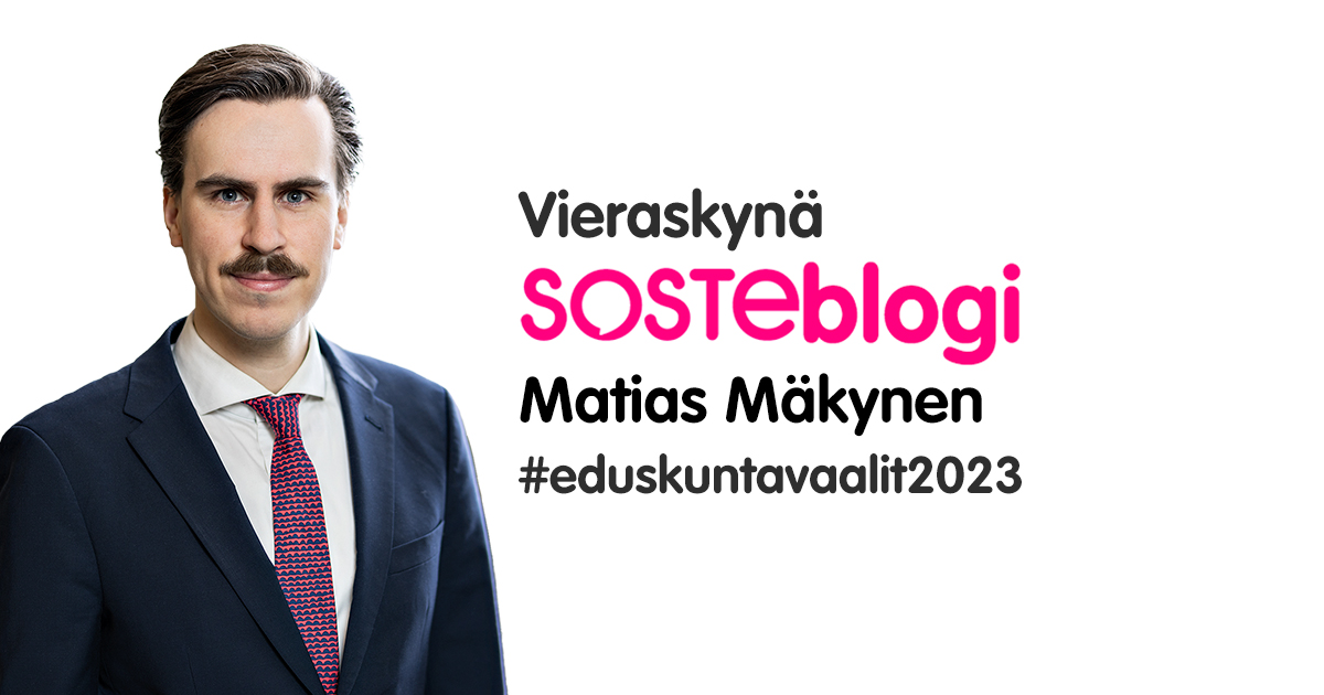 Matias Mäkynen on kirjoittanut Vieraskynä SOSTEblogin