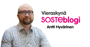 Antti Hyvärinen on kirjoittanut Vieraskynä SOSTEblogin.