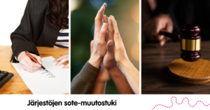 Kuvituskuva Järjestöjen sote-muutostuen vaikuttamistoimielinkyselyä varten.