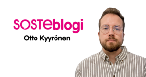 SOSTEblogin kirjoittajakuvassa SOSTEn pääekonomisti Otto Kyyrönen.