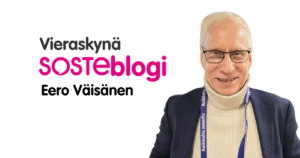 Välittämisen SM-kisojen kisapäällikkö Eero Väisänen SOSTEblogin Vieraskynän kirjoittajakuvassa.