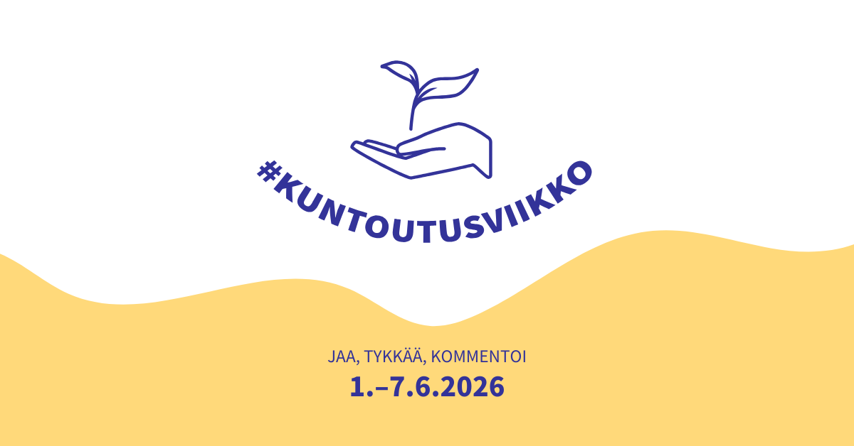 Kuntoutusviikko 1.–7.6.2026. Jaa, tykkää ja kommentoi!